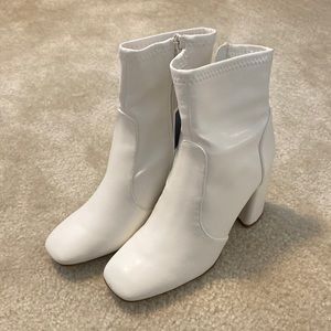 NWT Madden Girl White Faux Leather Boots